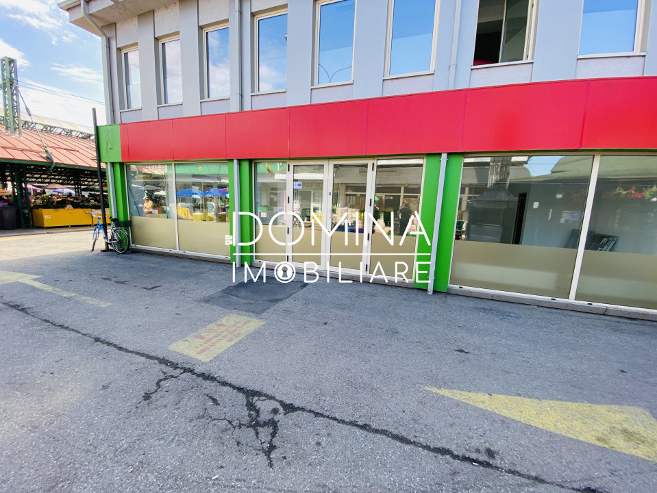 Închiriere spaţiu comercial *100 mp - vitrină 20 m.l. - parter* Piaţa Centrală
