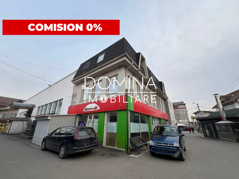 Închiriere spaţiu comercial *100 mp - vitrină 20 m.l. - parter* Piaţa Centrală