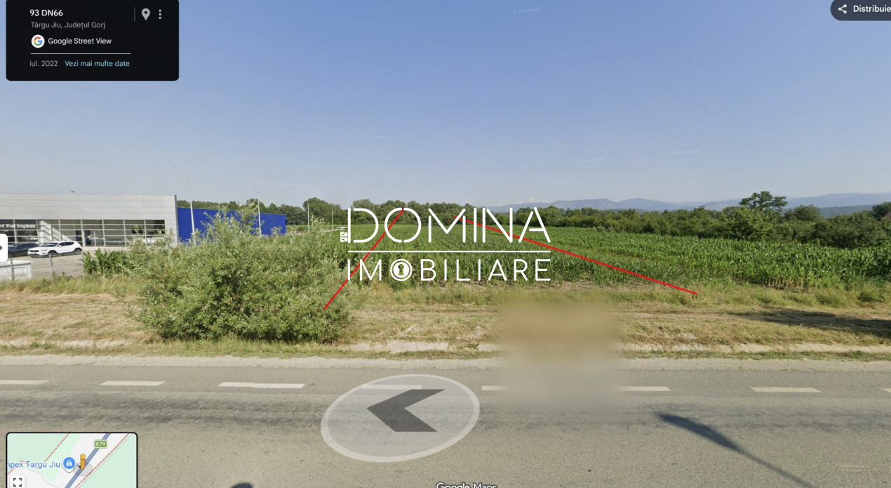 Vânzare teren situat în Târgu Jiu, cartier Iezureni, la DN66 