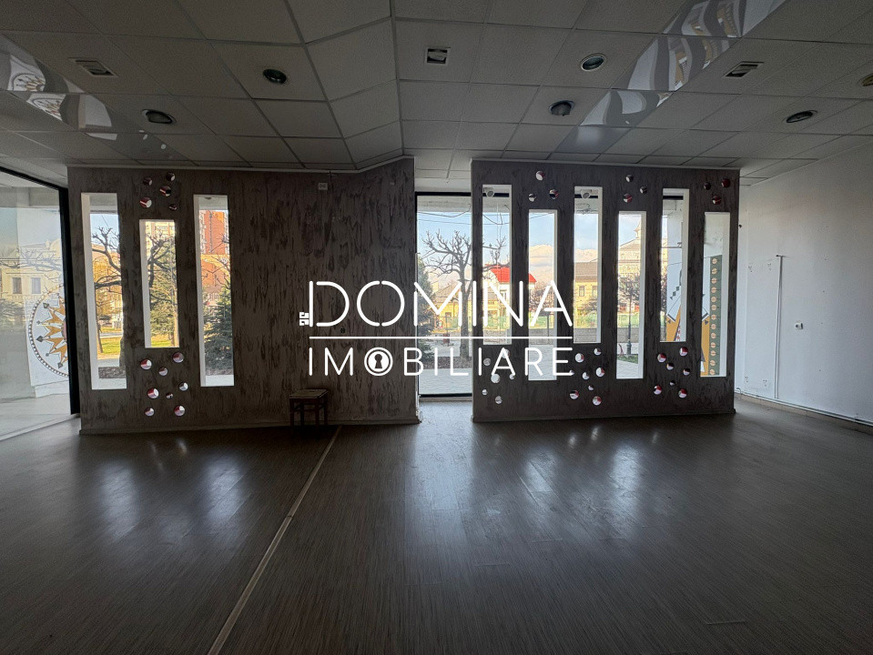 Închiriere spațiu comercial *150 mp-ultracentral-vitrină 10 m.l.- dublu acces*
