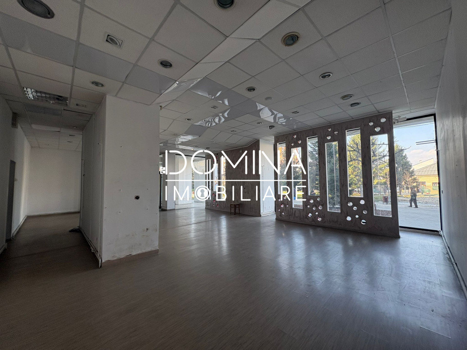 Închiriere spațiu comercial *150 mp-ultracentral-vitrină 10 m.l.- dublu acces*