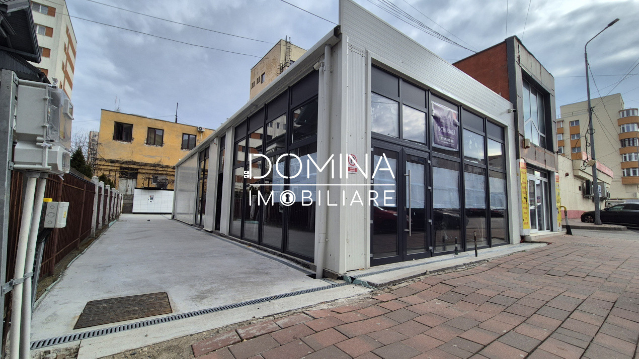 Închiriere spațiu nou - central - 120 mp - trafic intens - 5 locuri de parcare