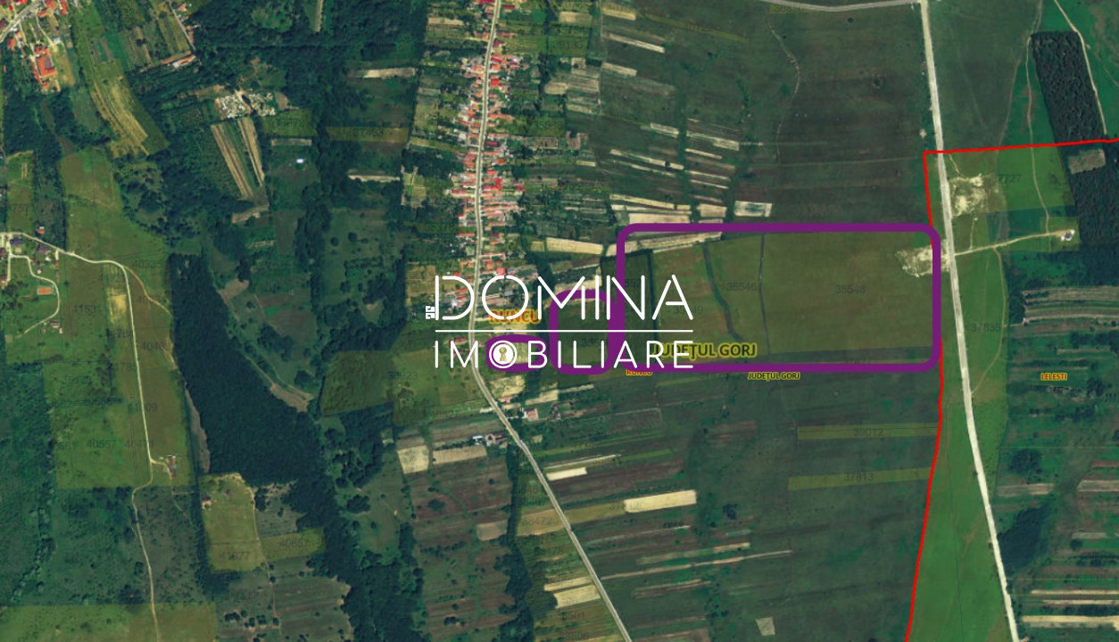 Vânzare teren *17,8 ha - front stradal 40 m.l.* Comuna Runcu - Sat Dobrița