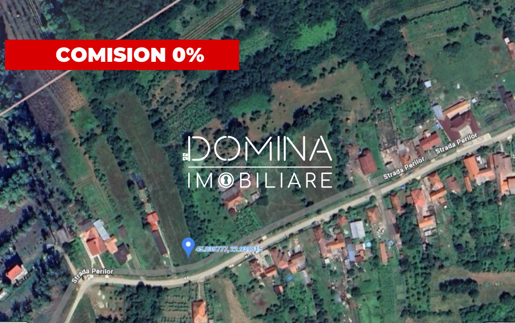 Teren 2.948 mp, ideal construcție – oraș Tismana, strada Perilor