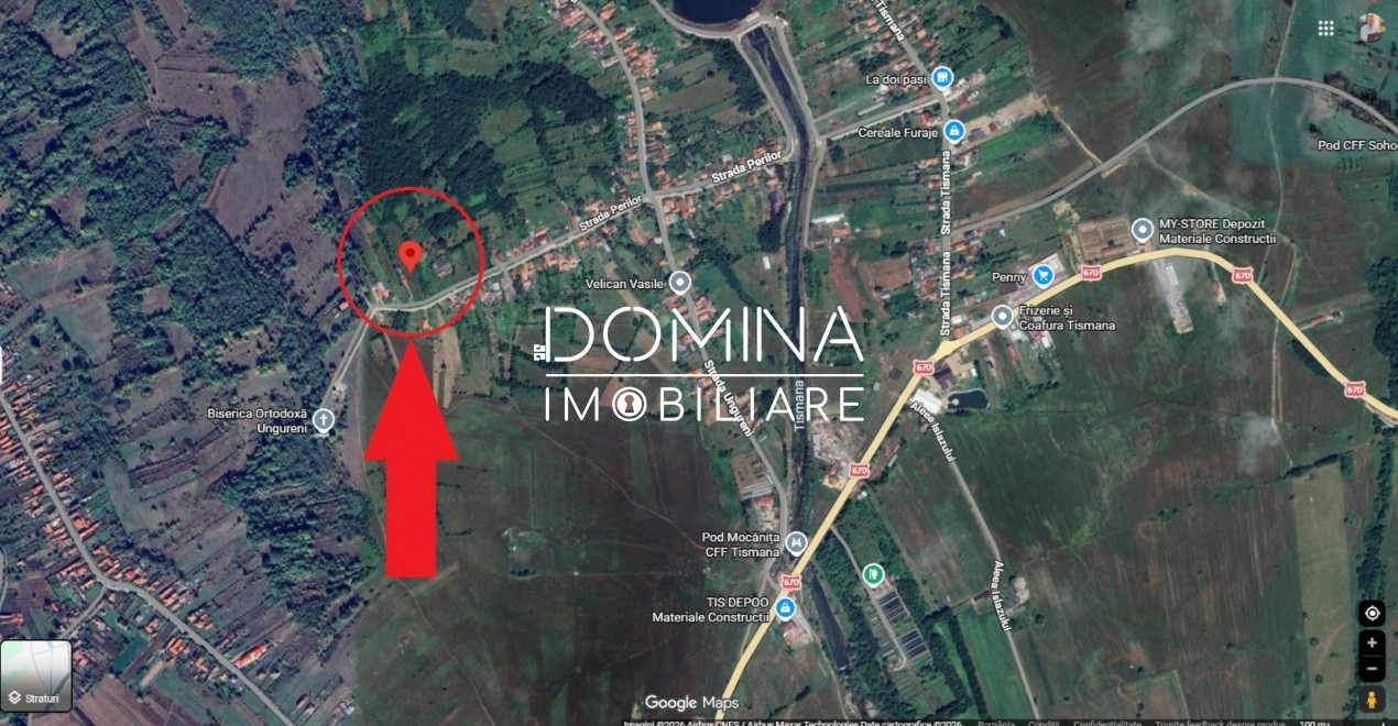 Teren 2.948 mp, ideal construcție – oraș Tismana, strada Perilor
