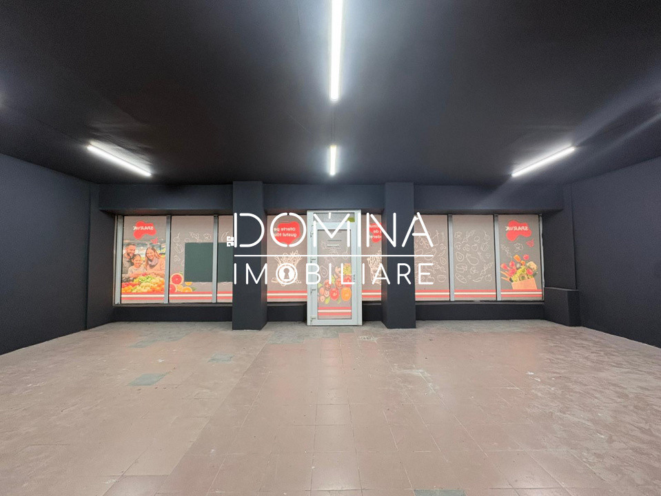 Închiriere spațiu comercial 110 mp, vitrină stradală  – zona 8 Mai, Târgu Jiu