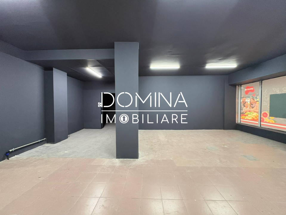 Închiriere spațiu comercial 110 mp, vitrină stradală  – zona 8 Mai, Târgu Jiu