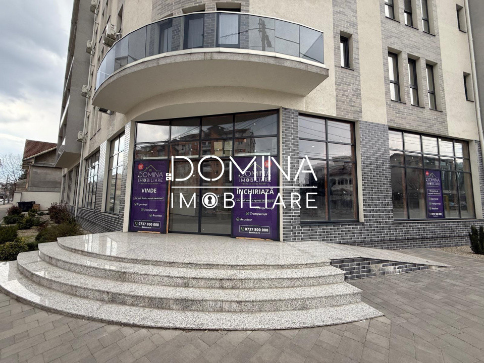 Vânzare spațiu comercial *417 mp-parter-open space-vitrină extinsă* ansamblu nou