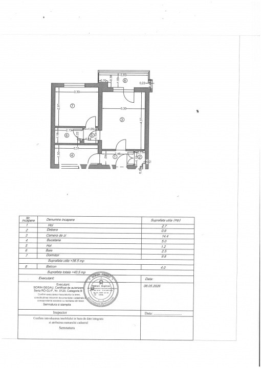 Vânzare apartament 2 camere, etaj 1, în Târgu Jiu - zona 8 Mai