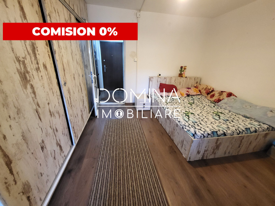Garsonieră de vânzare, 26 mp, parter, mobilată și utilată – zona 9 Mai