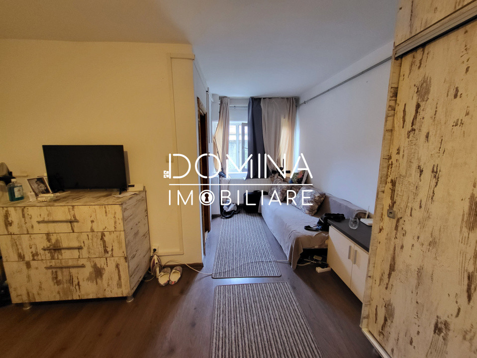 Garsonieră de vânzare, 26 mp, parter, mobilată și utilată – zona 9 Mai
