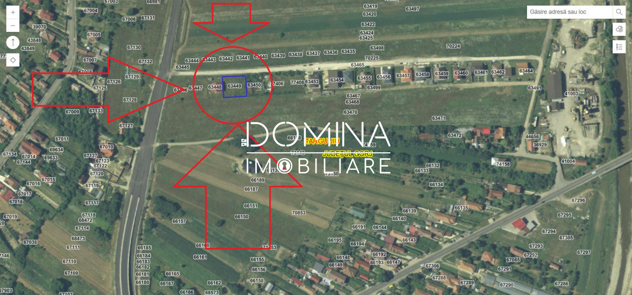 Vânzare teren intravilan 801 mp, deschidere 30 m.l. – Strada Slobozia