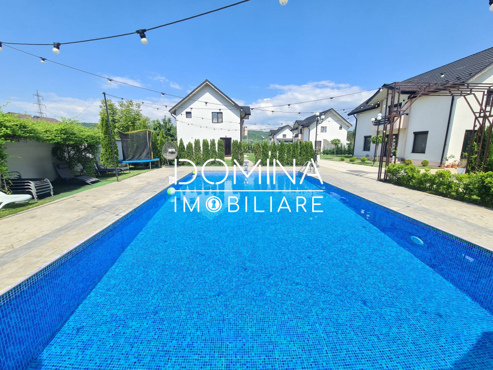 Vânzare casă cu piscină, în cartier privat - zona Dumbrava