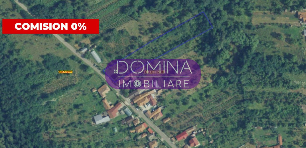 Vânzare teren 4485 mp, situat în Comuna Turcinești, Sat. Horezu