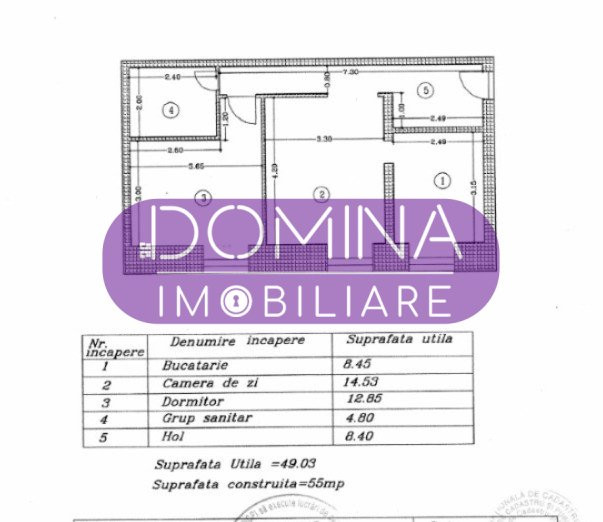 Vânzare apartament 2 camere *renovat* - zonă centrală - str. Slt. M. C. Oancea
