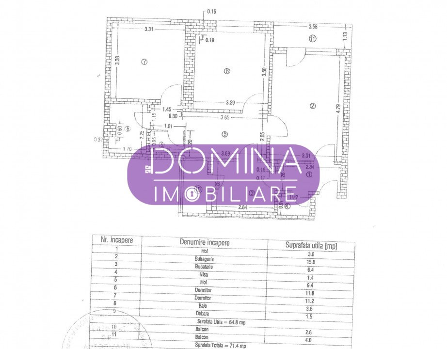 Vânzare apartament 3 camere, situat în Târgu Jiu, strada Nicolae Bălcescu