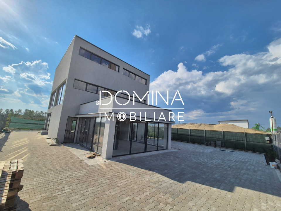 Vânzare *clădire modernă P+1+M* Târgu Jiu – lângă RAR, zonă comercială activă