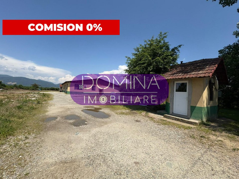 Închiriere spațiu industrial echipat – hală și teren – Loc. Tetila
