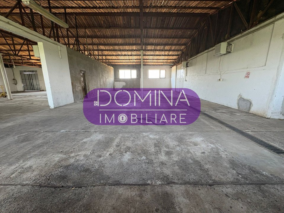 Închiriere spațiu industrial echipat – hală și teren – Loc. Tetila