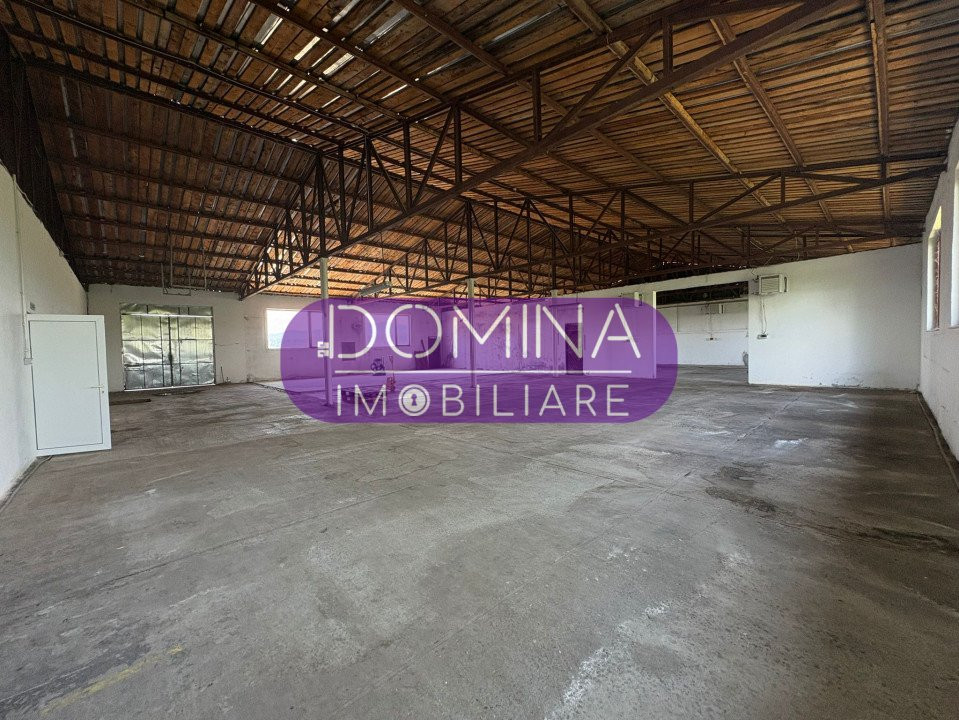 Închiriere spațiu industrial echipat – hală și teren – Loc. Tetila