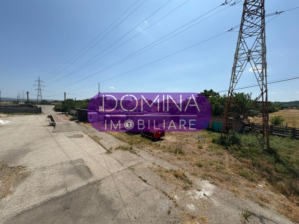Vânzare teren intravilan 11.455 mp și hale - ieșire Târgu Jiu - acces din DN67