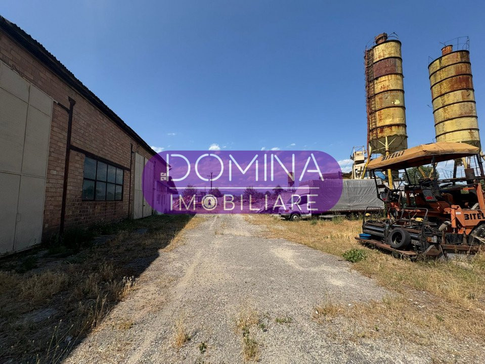 Vânzare teren intravilan 11.455 mp și hale - ieșire Târgu Jiu - acces din DN67