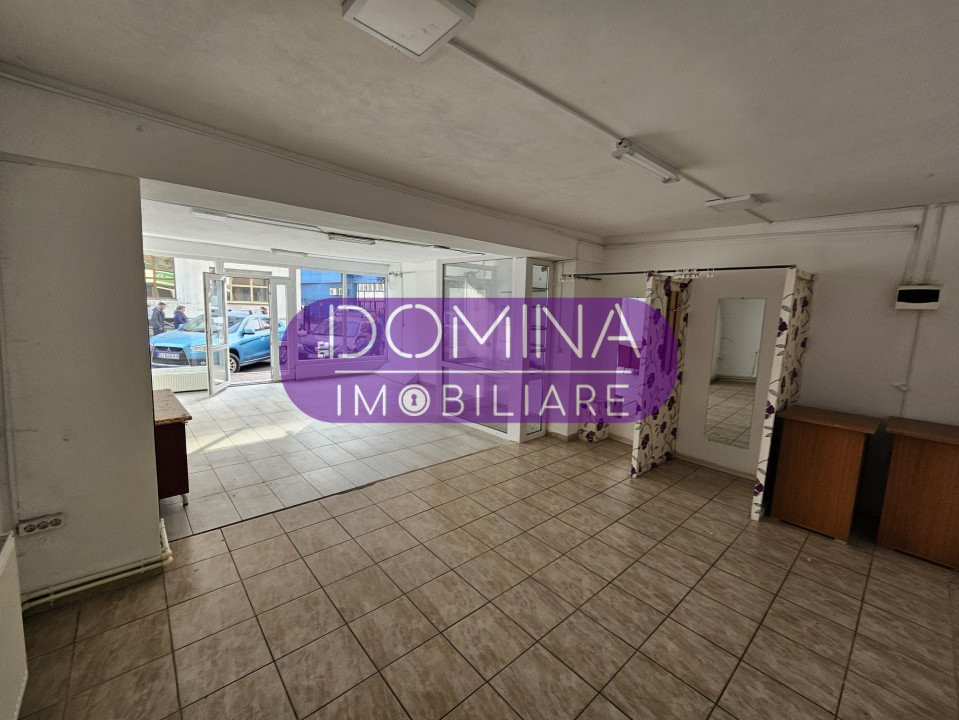 Spațiu comercial parter, 50 mp în Tg. Jiu, str. Siretului, vizavi de Finanțe