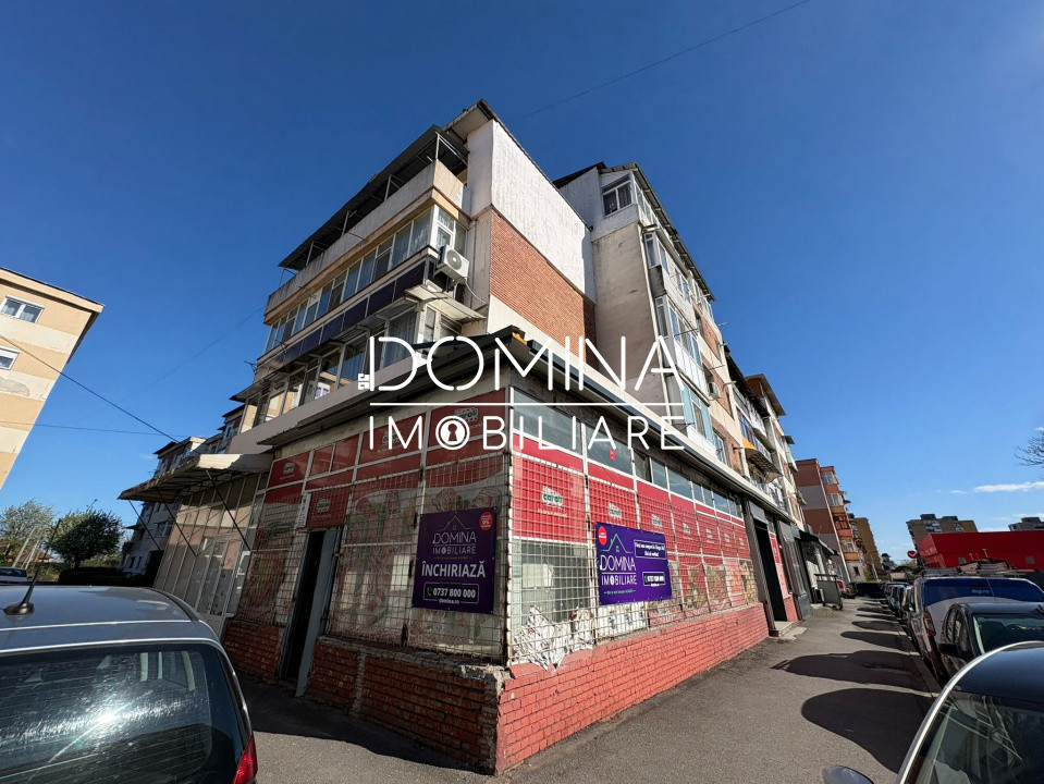 Închiriere spațiu comercial 150 mp, vitrină stradală 25 m.l. - 9 Mai – Târgu Jiu