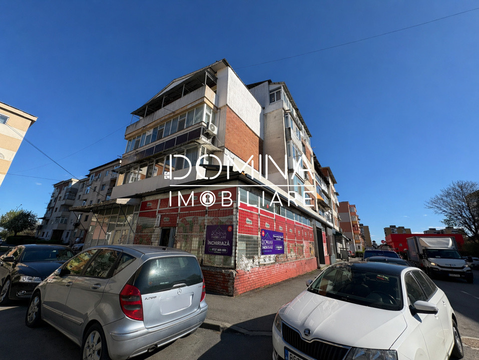 Închiriere spațiu comercial 150 mp, vitrină stradală 25 m.l. - 9 Mai – Târgu Jiu