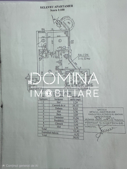 Vânzare apartament 2 camere, 59 mp, construcție 2000, Bd. Republicii